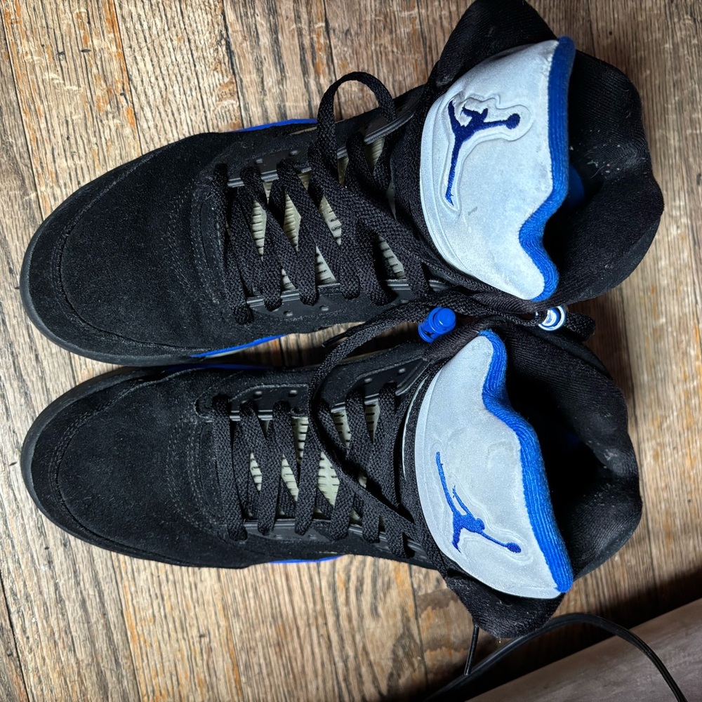 Black and Blue Athletic Sneakers